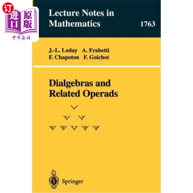 海外直订Dialgebras and Related Operads 拨号盘及相关手术