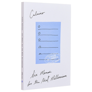 卡尔维诺 新千年文学备忘录 英文原版 Six Memos for the Next Millennium【中商原版】