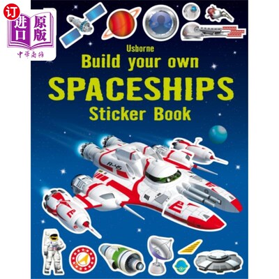 海外直订Build Your Own Spaceships Sticker Book 建造你自己的宇宙飞船贴纸书