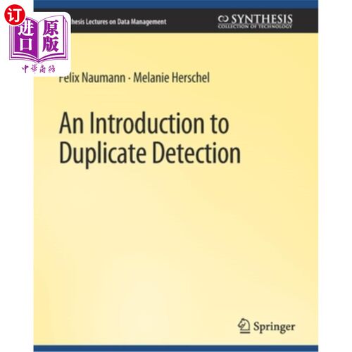 海外直订An Introduction to Duplicate Detection 重复检测简介