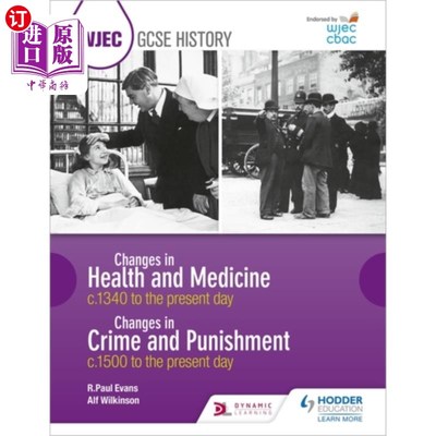 海外直订WJEC GCSE History: Changes in Health and Medicin... WJEC GCSE历史:健康与医学的变化(1340年至今)和犯罪与惩罚的变化