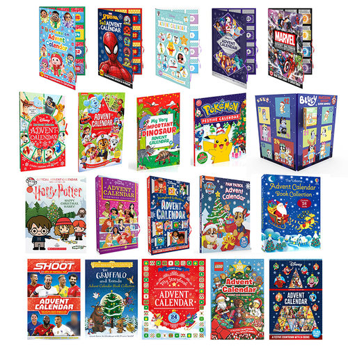 英文原版盲盒书倒数书合集 哈利波特 迪士尼Disney 可可西瓜Cocomelon 宝可梦Pokemon 汪汪队 小蓝狗布鲁伊Bluey 漫威 乐高Lego