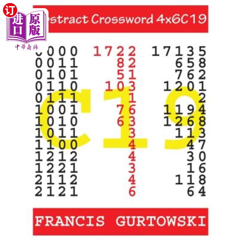 海外直订Abstract Crossword 4x6C19 摘要填字游戏4x6C19