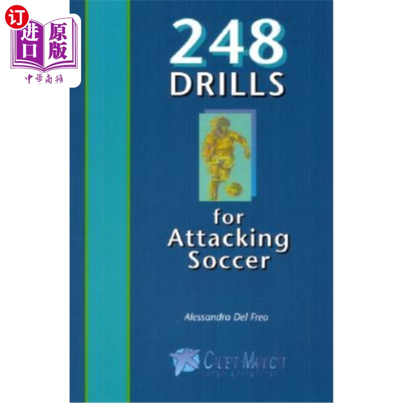 海外直订248 Drills for Attacking Soccer 248进攻足球训练