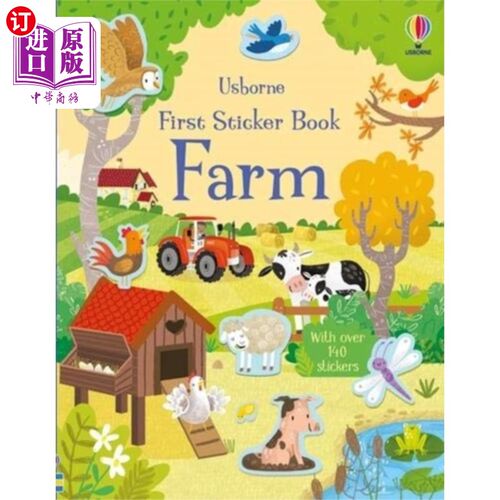 海外直订First Sticker Book Farm 第一个贴纸书农场