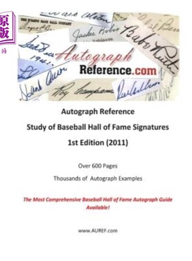 海外直订Autograph Reference.com Study of Baseball Hall of Fame Signatures 棒球名人堂签名研究