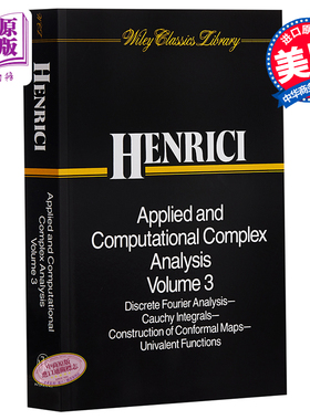 Applied And Computational Complex Analysis Volume Three 英文原版 应用和计算复杂分析 第三卷 Peter Henrici【中商原版?