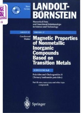 海外直订Part B: 1:2:2, 1:4:12, 3:3:4 and Other Type Compounds B部分：1:2:2、1:4:12、3:3:4和其他类型化合物