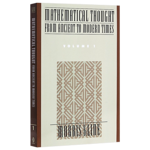 预售 【中商原版】古今数学思想1 英文原版Mathematical Thought 1 Morris Kline Oxford University