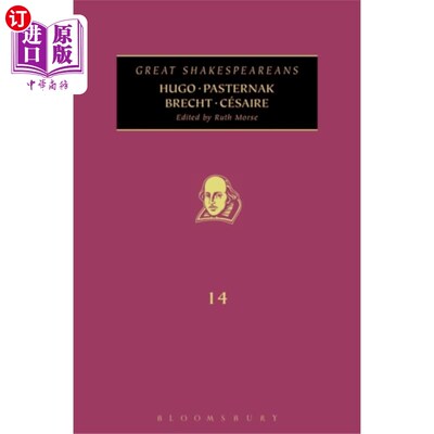 海外直订古英语 Hugo, Pasternak, Brecht, Cesaire 雨果，帕斯捷尔纳克，布莱希特，凯撒