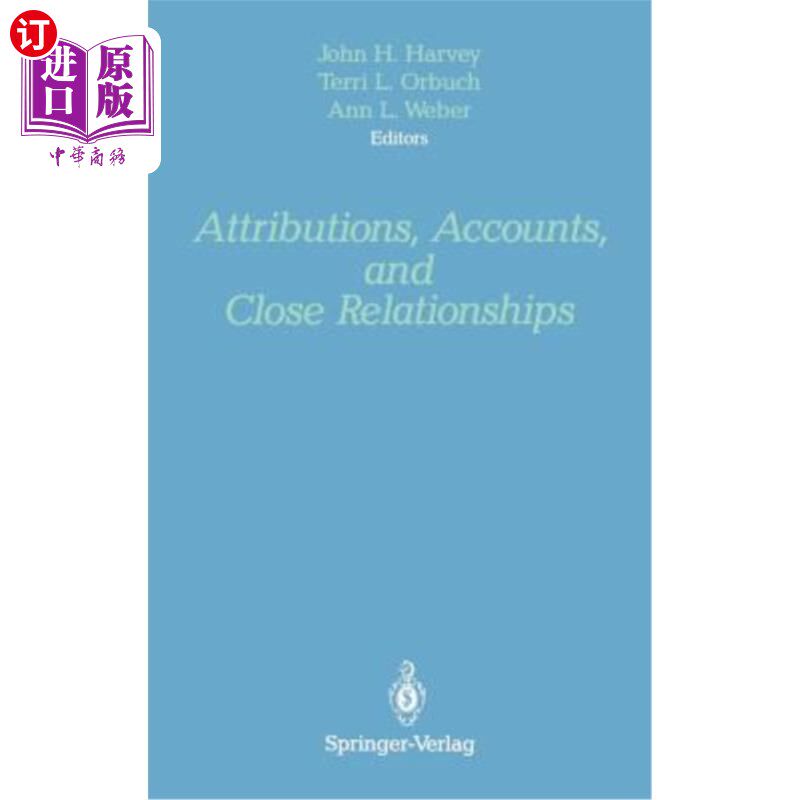 海外直订Attributions, Accounts, and Close Relationships 归因、叙述和亲密关系
