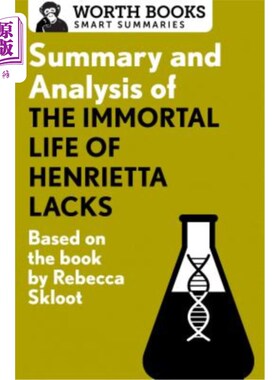 海外直订Summary and Analysis of the Immortal Life of Henrietta Lacks: Based on the Book  亨丽埃塔·拉克斯不朽一生的