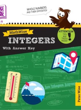 海外直订MathWise Integers with Answer Key: Skill Set Enrichment and Practice 带答案的数学整数：技能集的丰富与实践