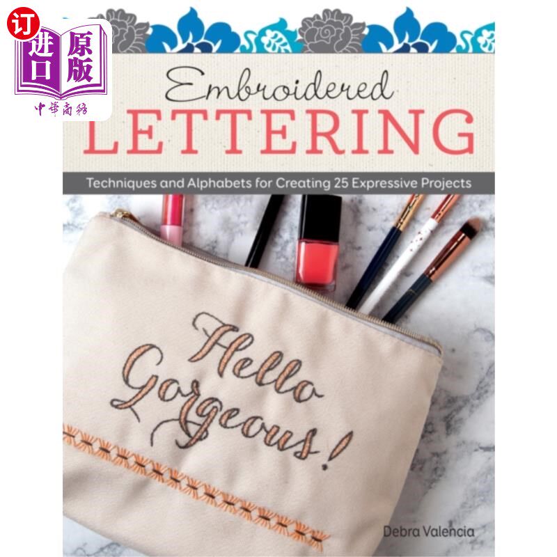 海外直订Embroidered Lettering 绣花字母