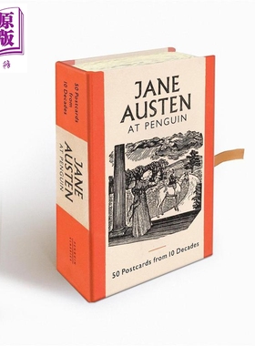预售 企鹅出版社的 简·奥斯汀 50张十年明信片 Jane Austen at Penguin 50 Postcards from 10 Decades 英文原版【中商原版】