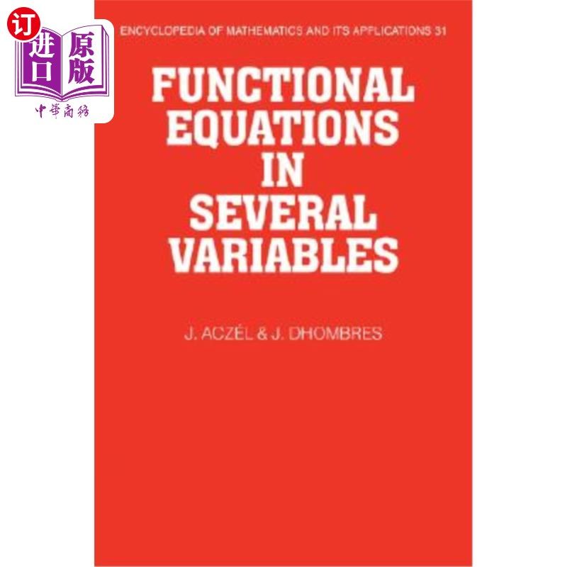 海外直订Functional Equations in Several Variables 多元函数方程
