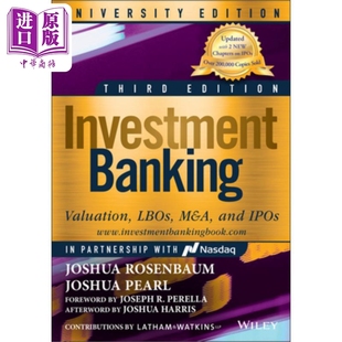 现货 投资银行大学：估值、融资收购、并购与首次公开募股 Investment Banking University Joshua Rosenbaum 英文原版 中商原版