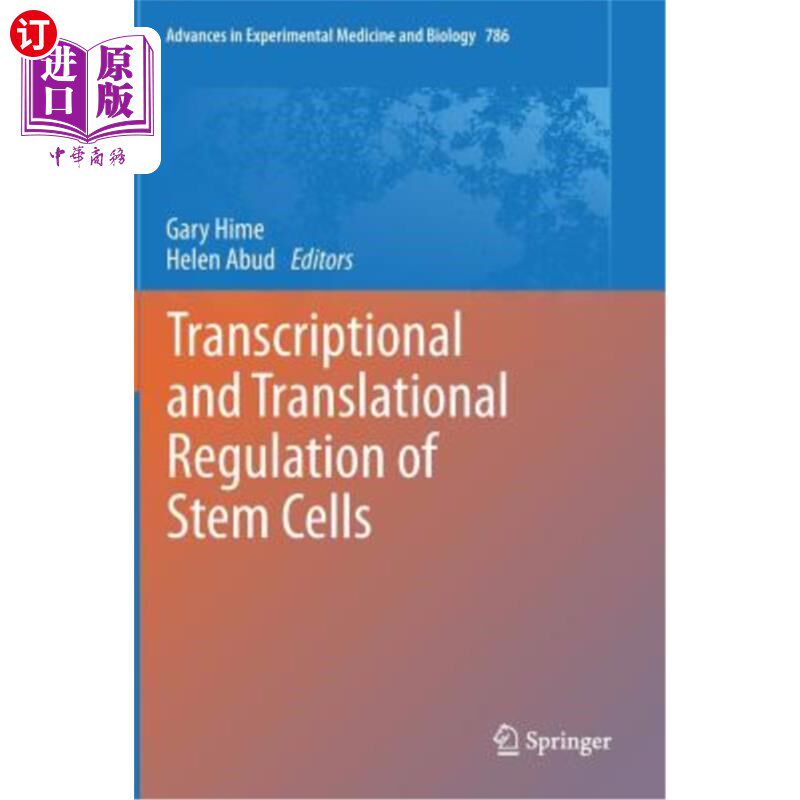 海外直订医药图书Transcriptional and Translational Regulation of Stem Cells 干细胞的转录和翻译调节