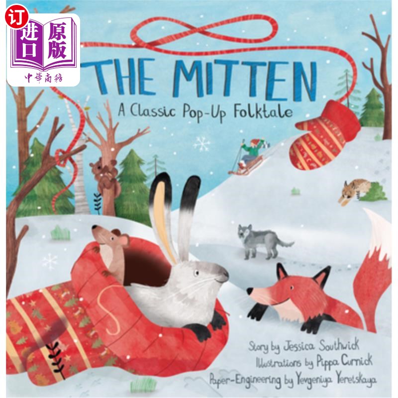 海外直订The Mitten: A Classic Pop-Up Folktale 拳击手套：一个经典的弹出式民间故事