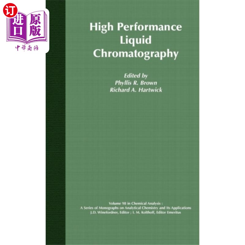 海外直订High Performance Liquid Chromatography 高效液相色谱法