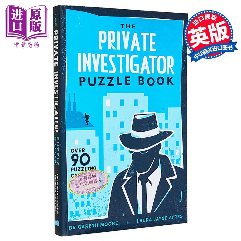 侦探谜题书 90多起令人费解的案件等待破解 英文原版 The Private Investigator Puzzle Book Gareth Moore【中商原版】