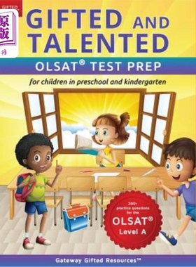 海外直订Gifted and Talented OLSAT Test Prep (Level A): Test preparation for OLSAT Level  天才OLSAT考试准