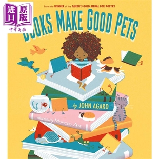 进口图书 Momoko Pets书籍是好宠物 现货 儿童绘本故事图画书 中商原版 Make 3岁以上 Abe：Books Good 阅读习惯养成 英文原版