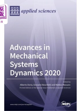海外直订Advances in Mechanical Systems Dynamics 2020 机械系统动力学进展2020