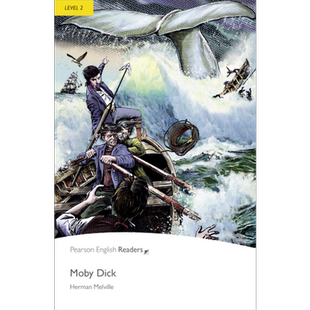 Pearson English readers白鲸Moby Dick培生英语分级读物2级 初中-高中 蓝思值490L中心词600 英文原版进口教辅【中商原版】