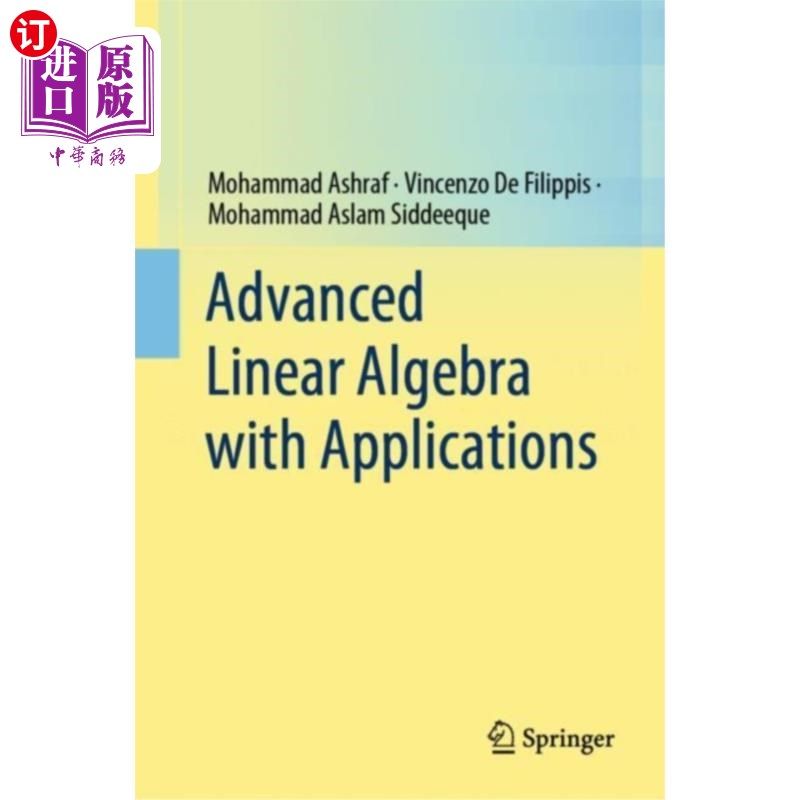 海外直订Advanced Linear Algebra with Applications 高级线性代数及其应用
