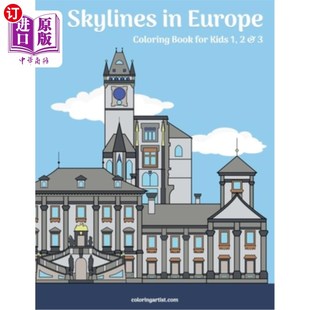 Kids Europe for Book Coloring 海外直订Skylines