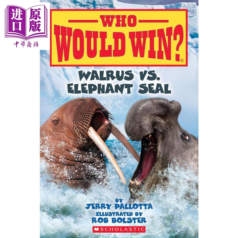 elephant seal 海狮对海象 英文原版 儿童图画书 动物科普知识 6-岁 