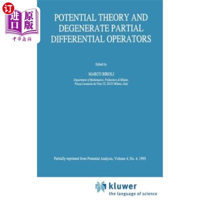 海外直订Potential Theory and Degenerate Partial Differential Operators 势理论与退化偏微分算子
