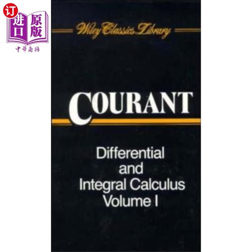 海外直订Differential and Integral Calculus, 2 Volume Set... 微积分，2卷集（第一卷纸质版；第二卷布面版）