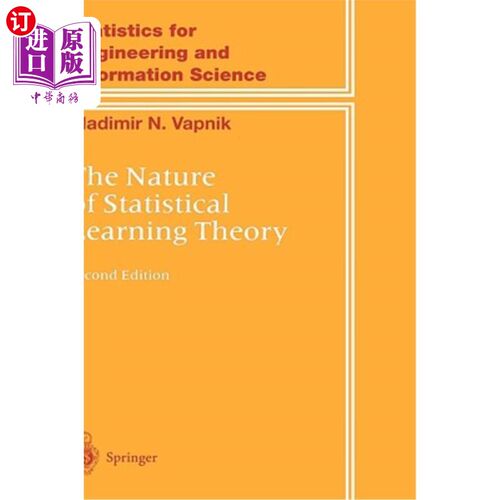 海外直订The Nature of Statistical Learning Theory 统计学习理论的本质