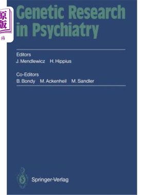 海外直订医药图书Genetic Research in Psychiatry: 