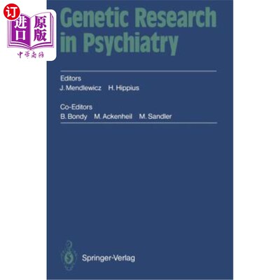 海外直订医药图书Genetic Research in Psychiatry: 