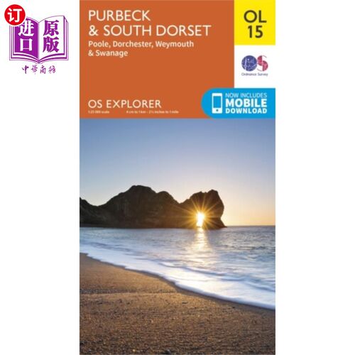 海外直订Purbeck & South Dorset, Poole, Dorchester, Weymo... 普贝克和南多塞特，普尔，多切斯特，韦茅斯和斯旺奇