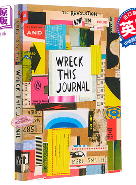 预售 【中商原版】做了这本书 彩页版 英文原版 Wreck This Journal 凯莉 史密斯 减压神器 无节操减压书 抒解压力 玩坏这本书