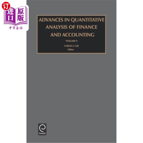 海外直订Advances in Quantitative Analysis of Finance and Accounting 财务会计定量分析的进展