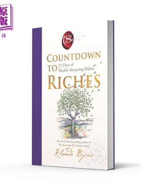 预售 致富倒计时 21天财富吸引习惯养成法 秘密作者新作 Countdown to Riches 英文原版 Rhonda Byrne【中商原版】