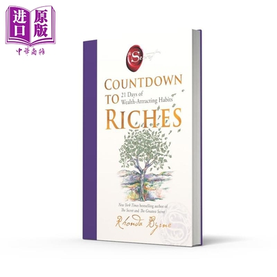 预售 致富倒计时 21天财富吸引习惯养成法 秘密作者新作 Countdown to Riches 英文原版 Rhonda Byrne【中商原版】