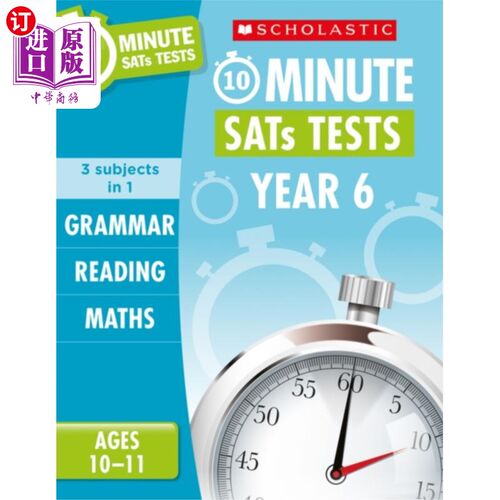 海外直订Grammar, Reading and Maths Year 6 语法、阅读和数学6年级