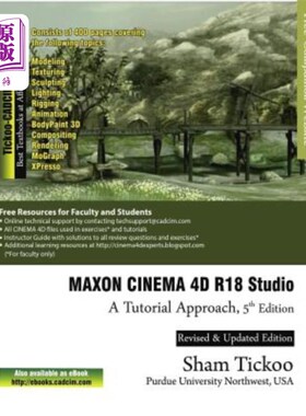 海外直订MAXON CINEMA 4D R18 Studio: A Tutorial Approach Maxon Cinema 4D R18工作室：教程方法