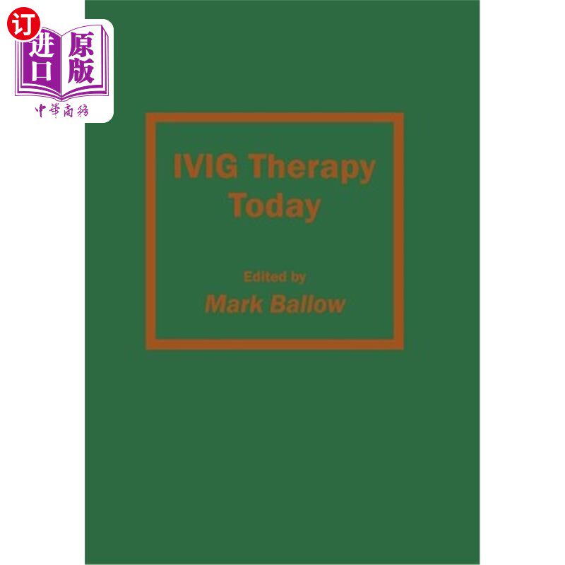 海外直订医药图书Ivig Therapy Today 丙种球蛋白治疗今天