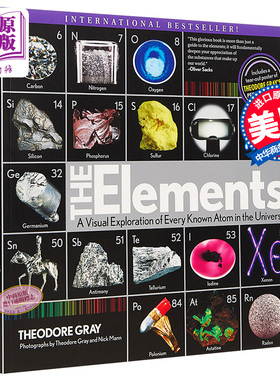 视觉之旅 神奇的化学元素 彩色典藏版 英文原版 Elements 自然科学 Theodore Gray 科普读物 化学【中商原版】