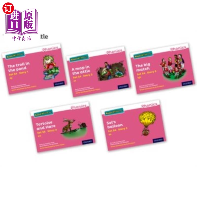 海外直订Read Write Inc. Phonics: Pink Set 3A Storybook P... Read Write公司拼读：粉红色套装3A故事书一套50本