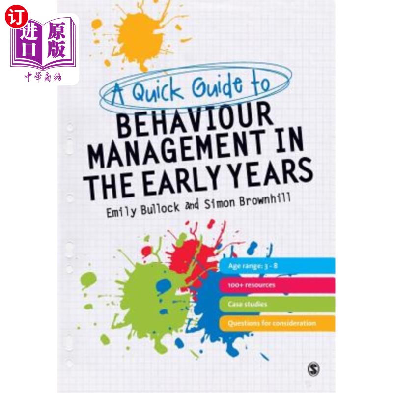 海外直订A Quick Guide to Behaviour Management in the Early Years 早年行为管理快速指南