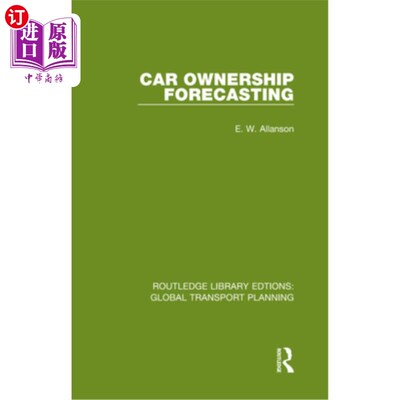 海外直订Car Ownership Forecasting 汽车保有量预测