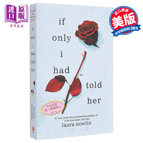 如果我曾对她说 纽约时报畅销书  If Only I Had Told Her 英文原版 Laura Nowlin 国际流行小说【中商原版】